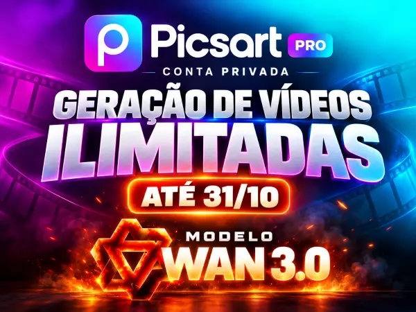 PICSART PRO | 500 CREDITOS | CONTA PRIVADA | 30 DIAS