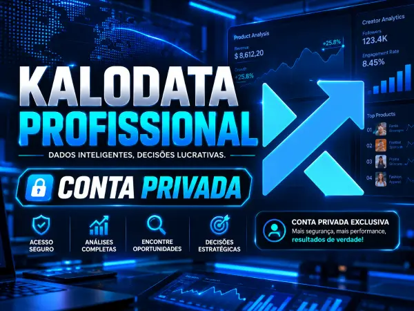 KALODATA PROFISSIONAL | CONTA PRIVADA | TIKTOK SHOP | 30 DIAS