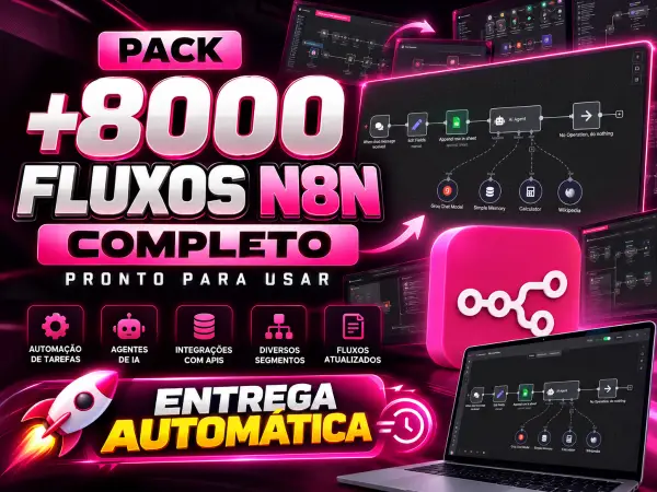 PACK +8000 FLUXOS N8N COMPLETO - PRONTO PARA USAR