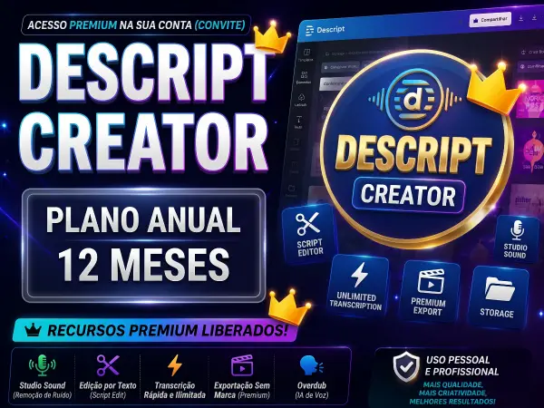 Descript Creator 12 Meses