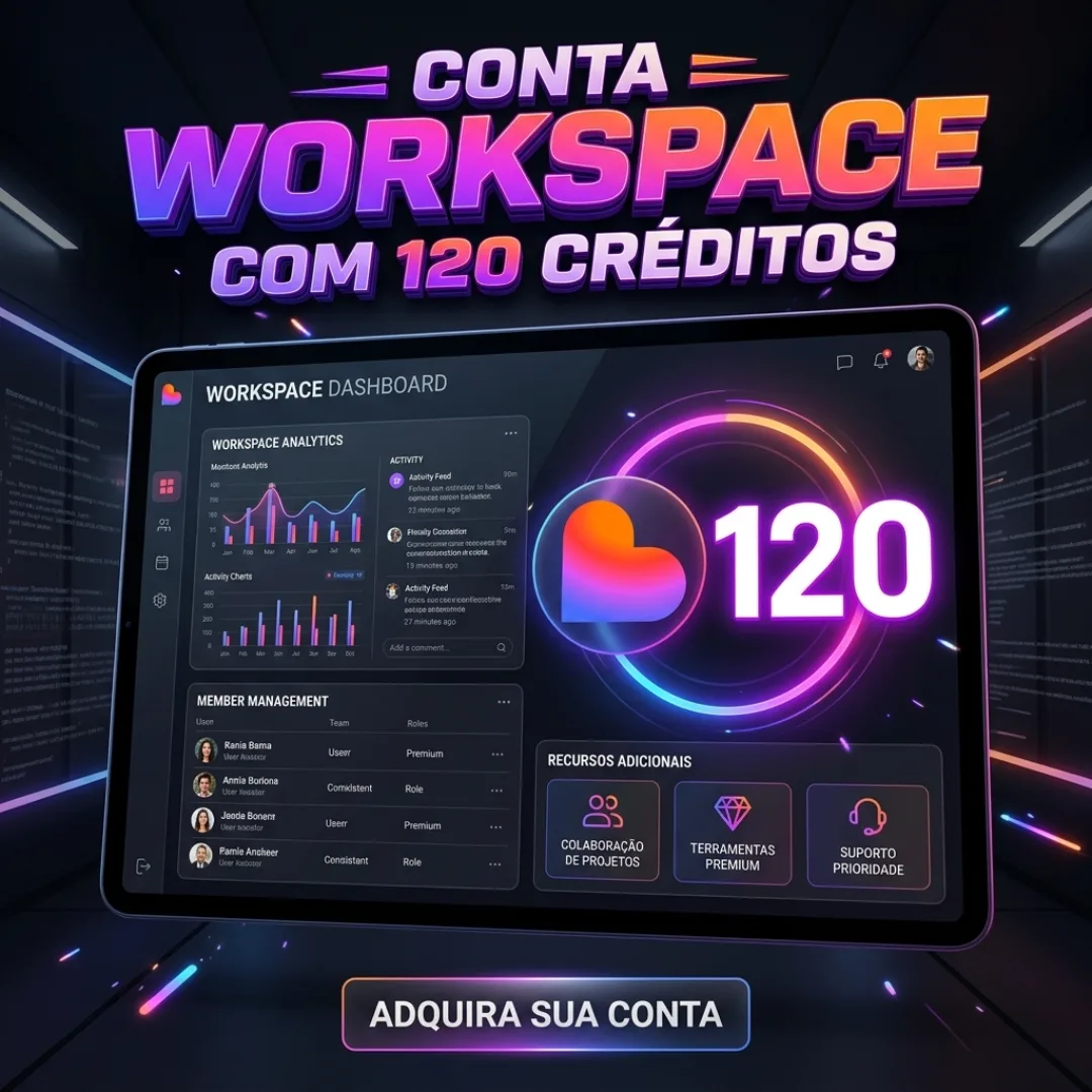 Conta Com Workspace 120 Creditos